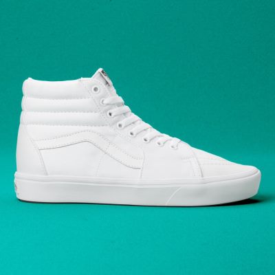 Vans Classic Comfycush Sk8-Hi - Erkek Bilekli Ayakkabı (Beyaz)